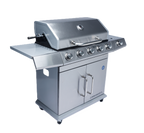 My Store 5 Burner Commander Gas Braai with LPGSA approval, featuring multiple burners and stainless steel construction.