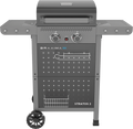 Cadac Braaimaxx Stratos 2 gas braai with LPGSA approval, featuring a sturdy design and cooking surface for outdoor grilling.