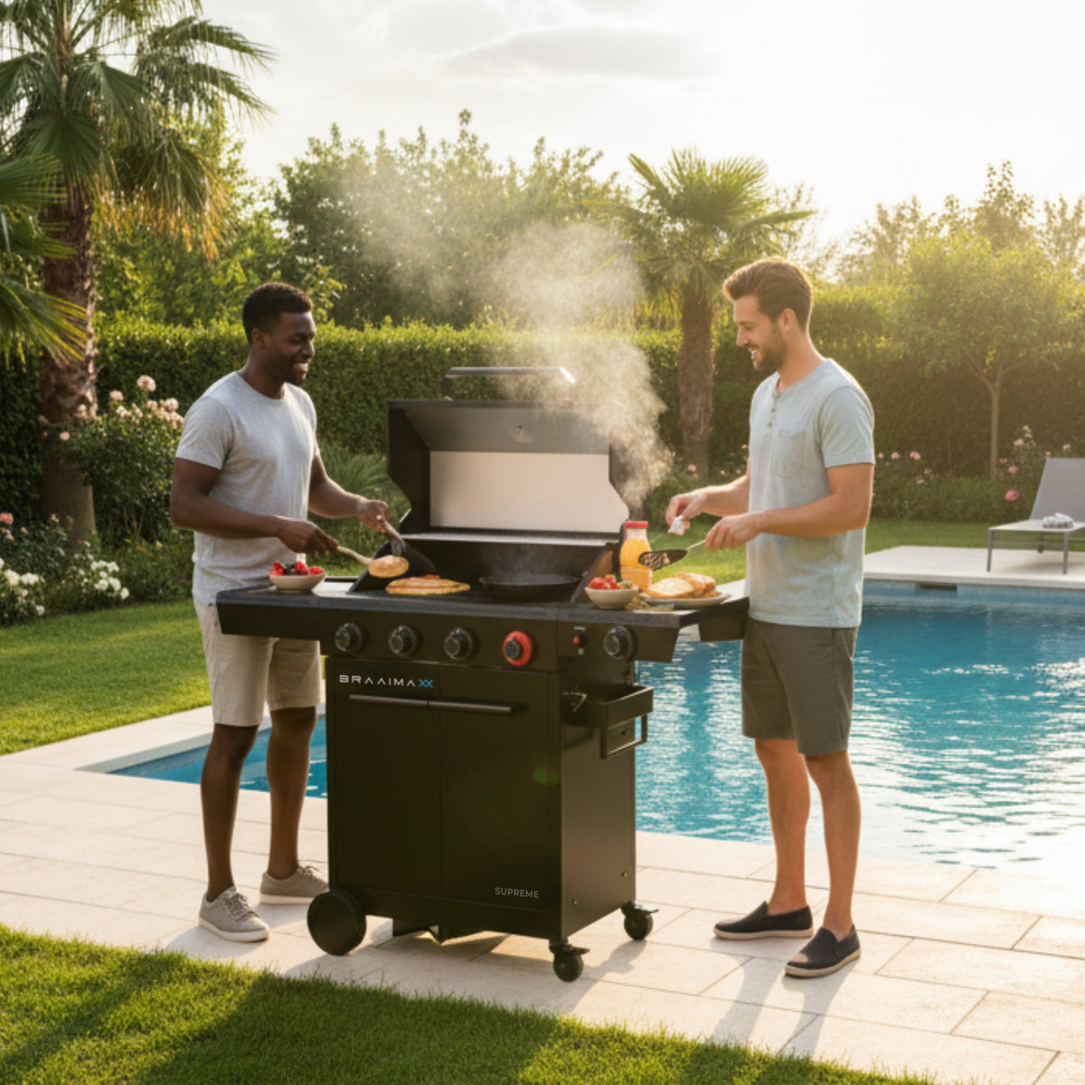 Braaimaxx Supreme LPGSA approved gas appliance from The Gas Boys, featuring a sleek design and safety features.