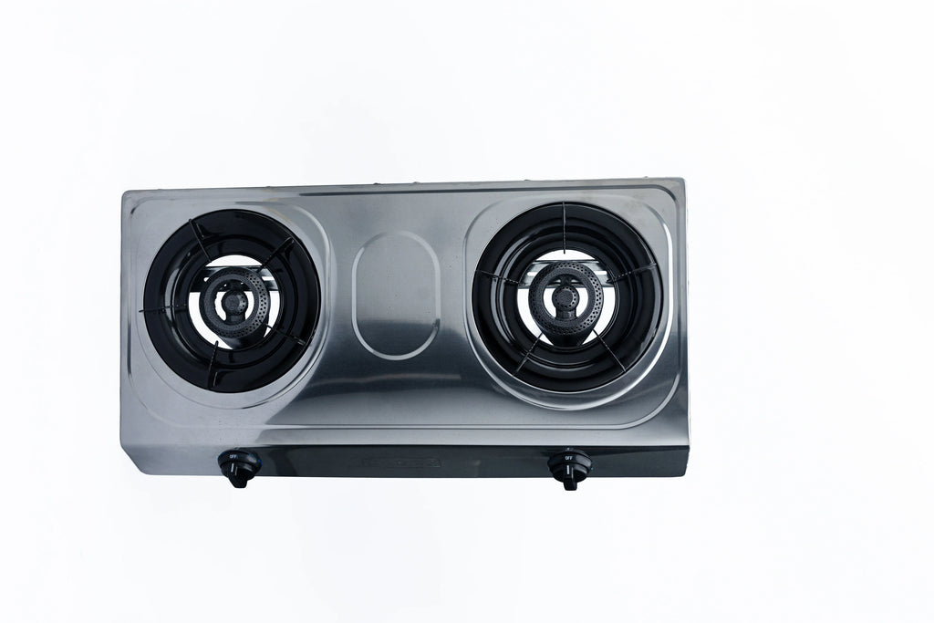 193E 2 Plate Stove With Hose & Regulator - The Gas Boys