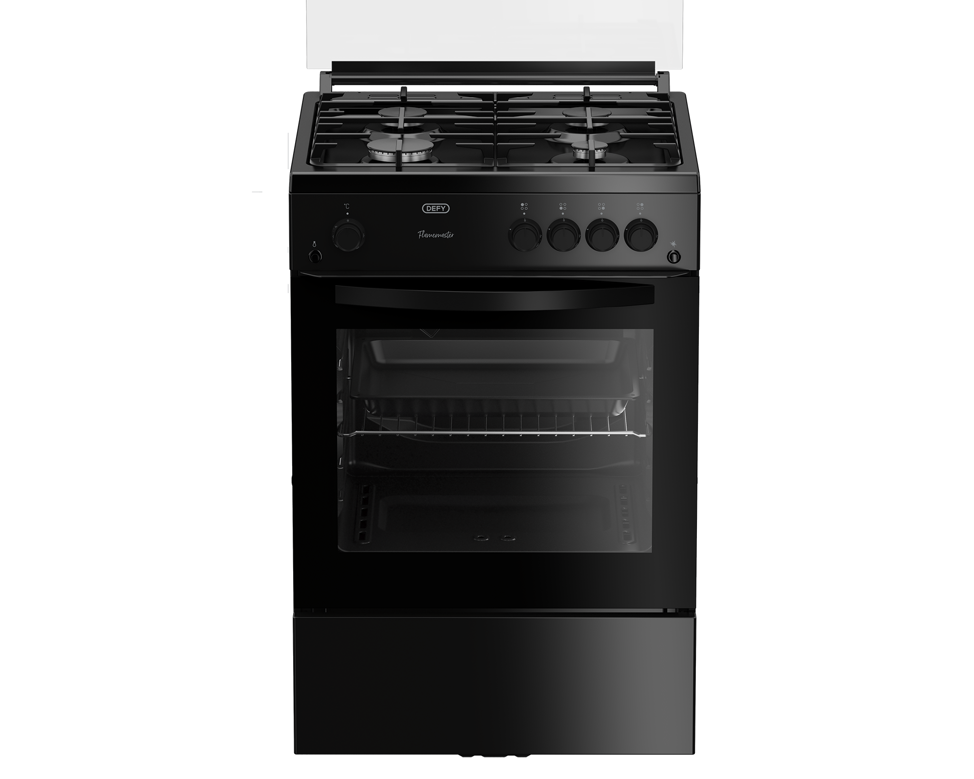60cm Full Gas Freestanding Stove Black - The Gas Boys