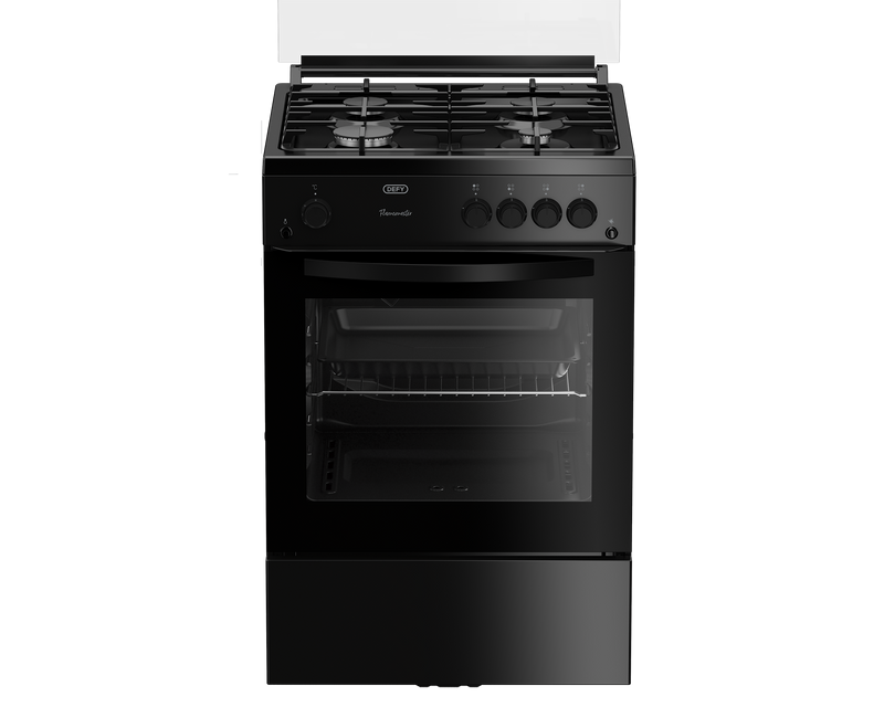 60cm Full Gas Freestanding Stove Black - The Gas Boys