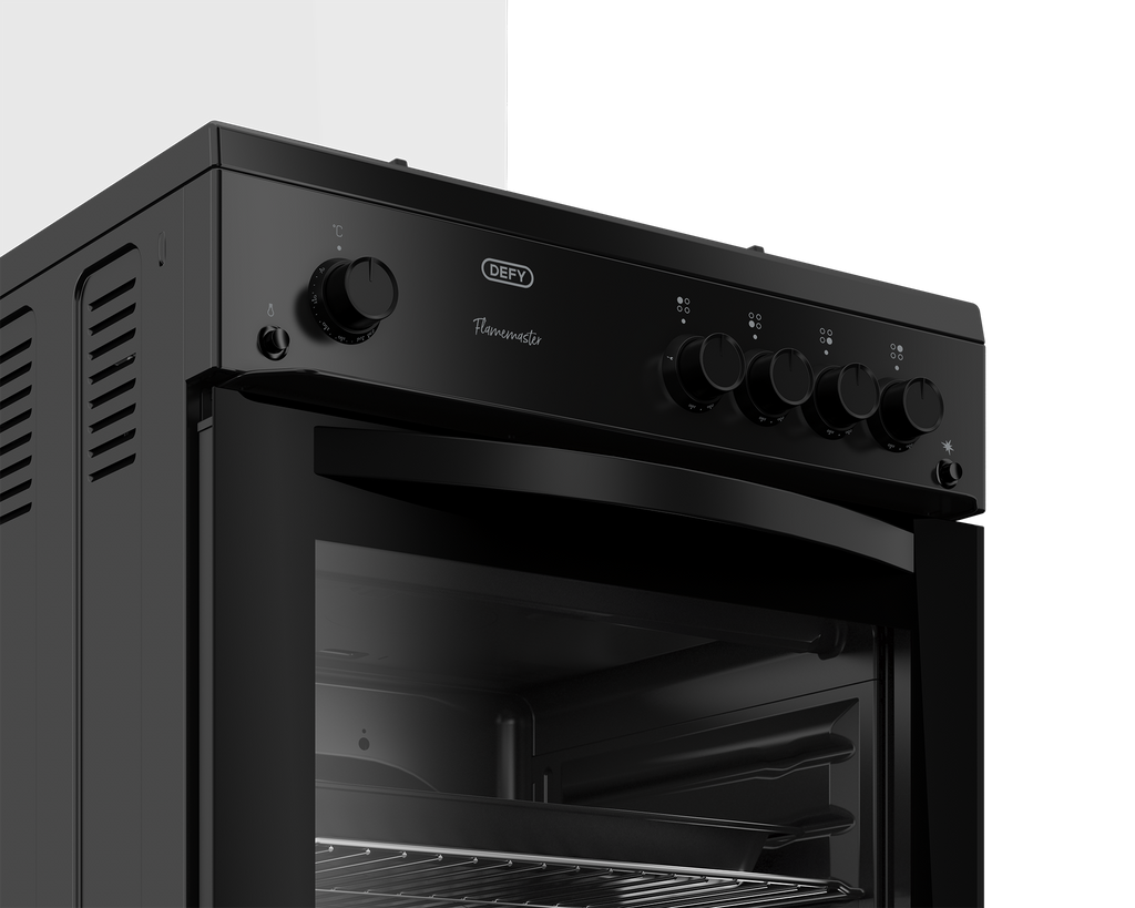 60cm Full Gas Freestanding Stove Black - The Gas Boys