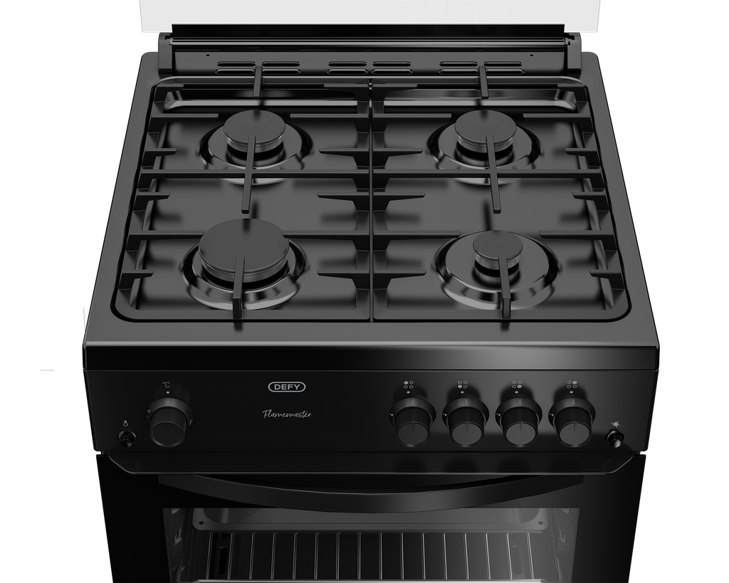 60cm Full Gas Freestanding Stove Black - The Gas Boys