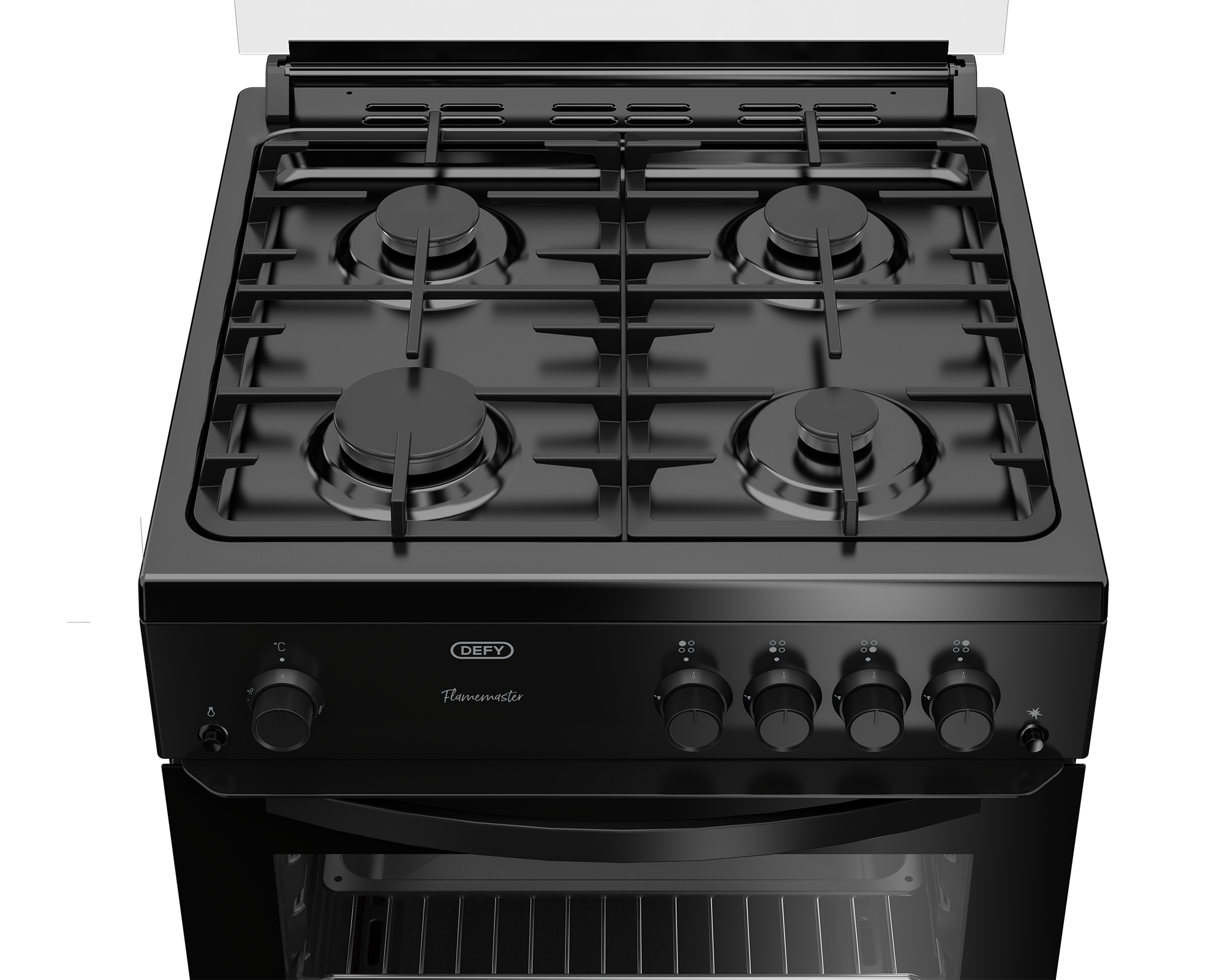 60cm Full Gas Freestanding Stove Black - The Gas Boys