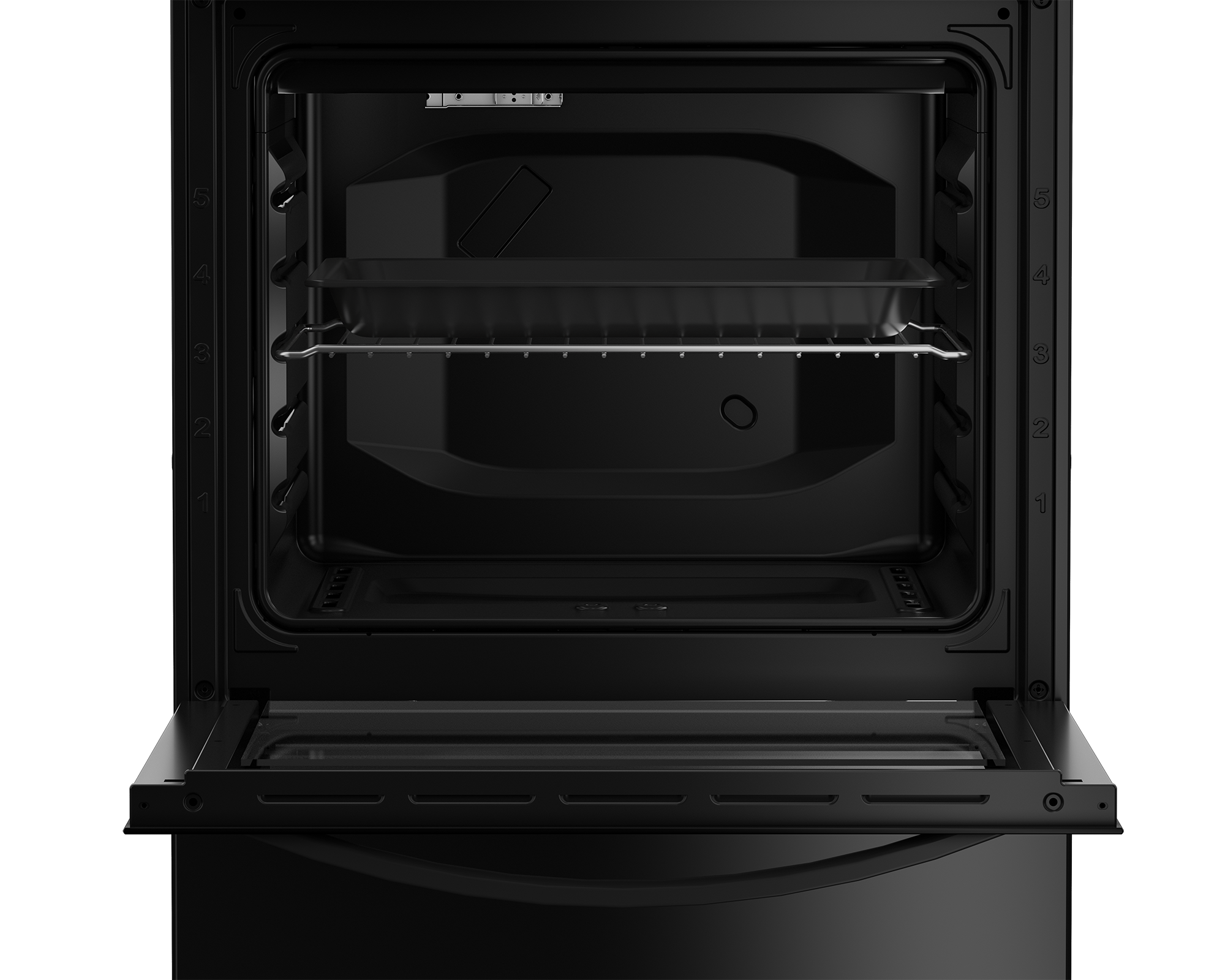 60cm Full Gas Freestanding Stove Black - The Gas Boys