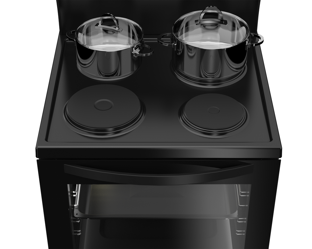 60cm Electric Freestanding Stove ThermoFan+ Black RC - The Gas Boys