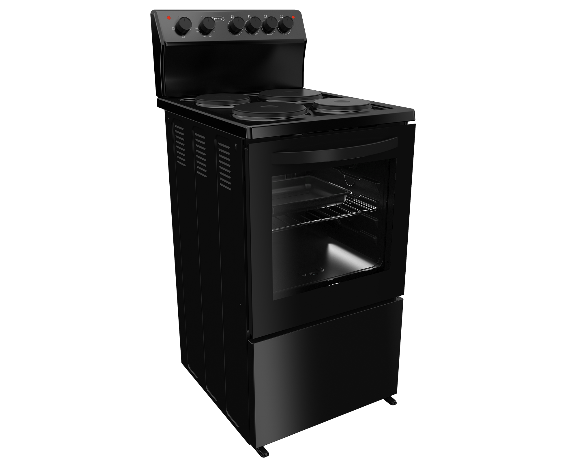50cm 4 Plate Electric Stove Black RC - The Gas Boys