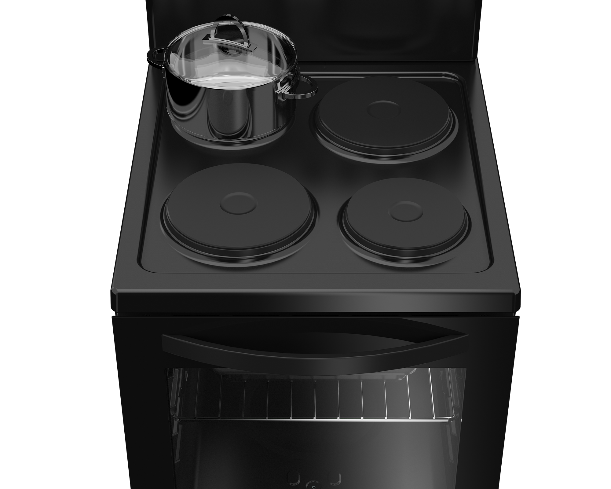 50cm 4 Plate Electric Stove Black RC - The Gas Boys