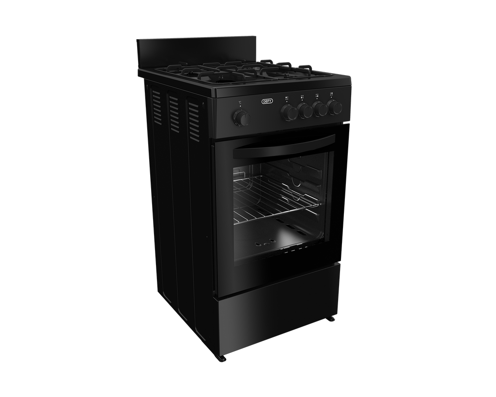 50cm Full Gas Stove Black FC - The Gas Boys