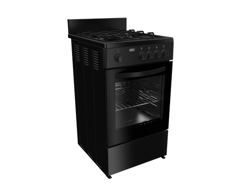 50cm Full Gas Stove Black FC - The Gas Boys