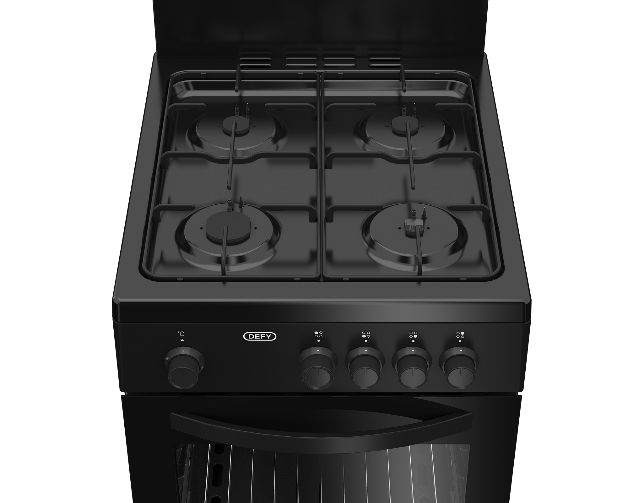 50cm Full Gas Stove Black FC - The Gas Boys