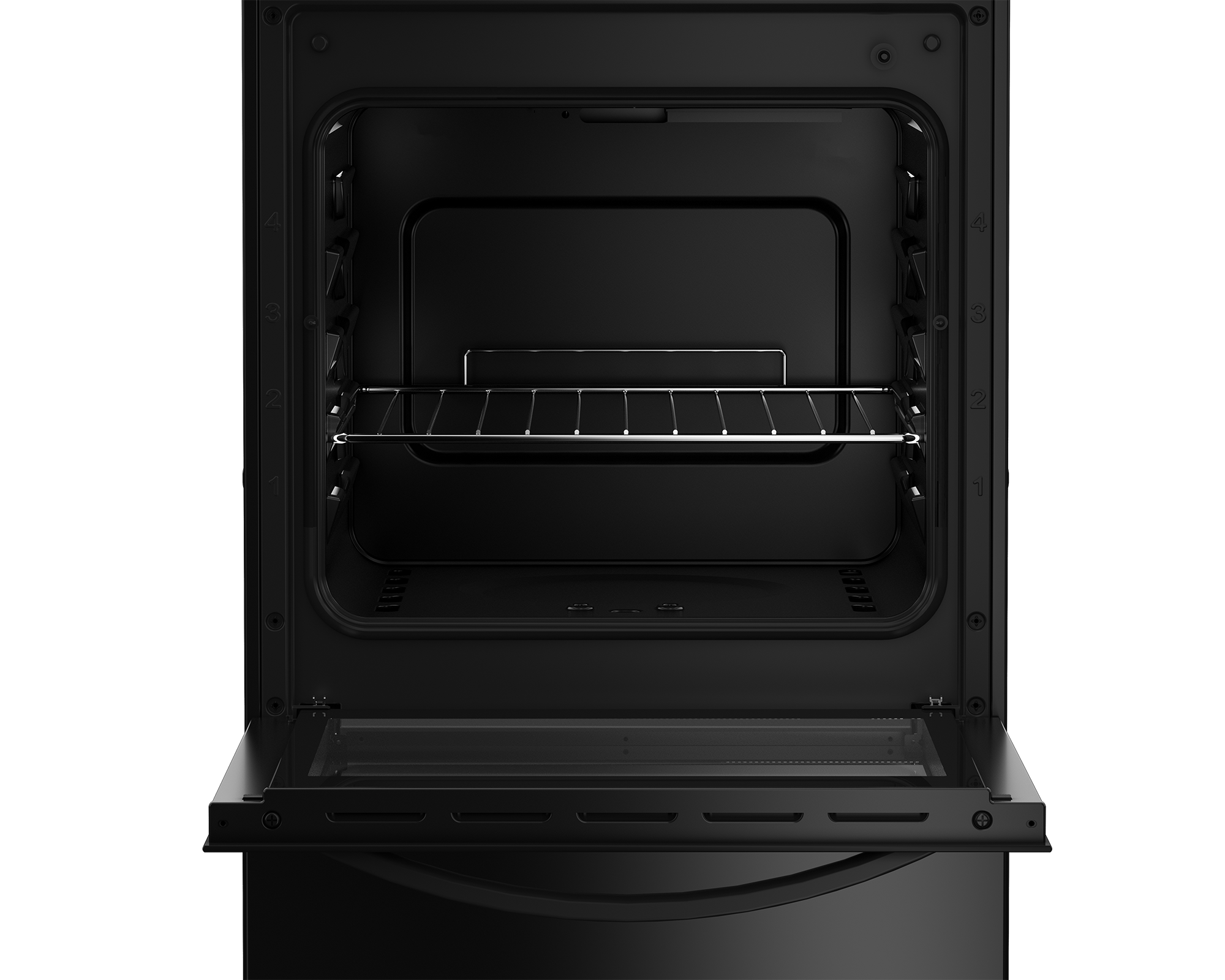 50cm Full Gas Stove Black FC - The Gas Boys