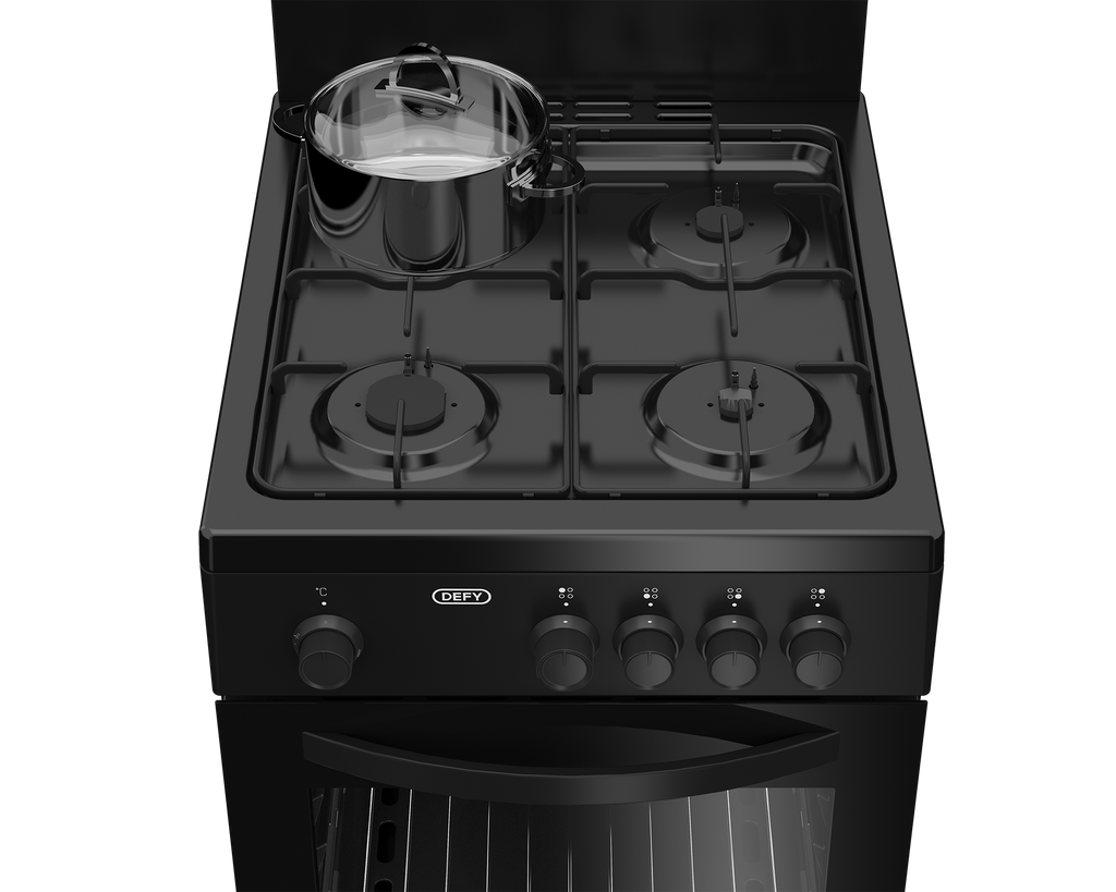 50cm Full Gas Stove Black FC - The Gas Boys