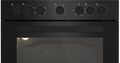 60cm Slimline Undercounter Static Oven Black - The Gas Boys