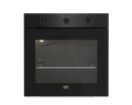 60cm Slimline Eye-Level Static Oven Black - The Gas Boys