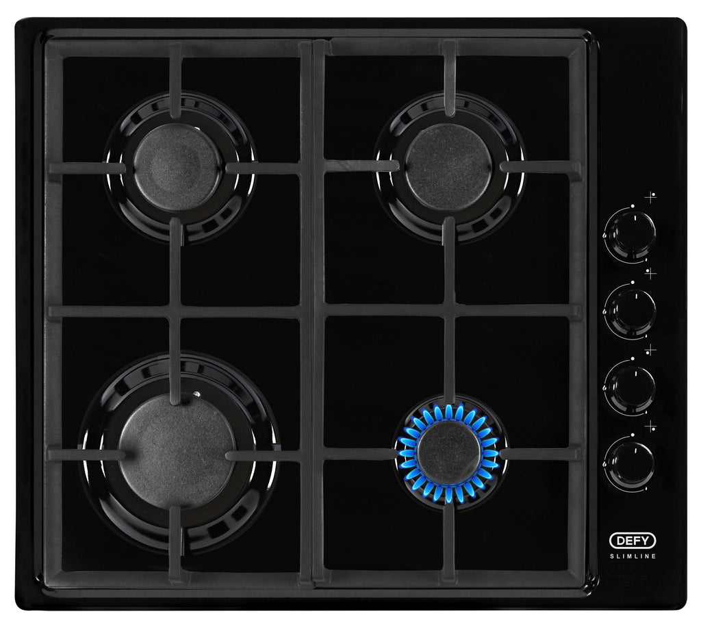 60cm Slimline Gas Hob Black - The Gas Boys