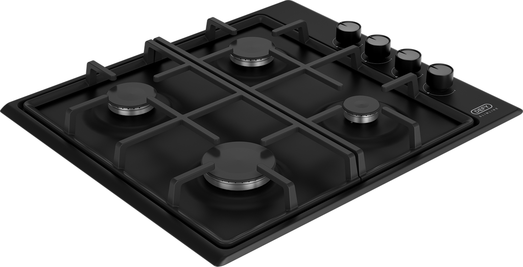 60cm Slimline Gas Hob Black - The Gas Boys