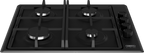 60cm Slimline Gas Hob Black - The Gas Boys