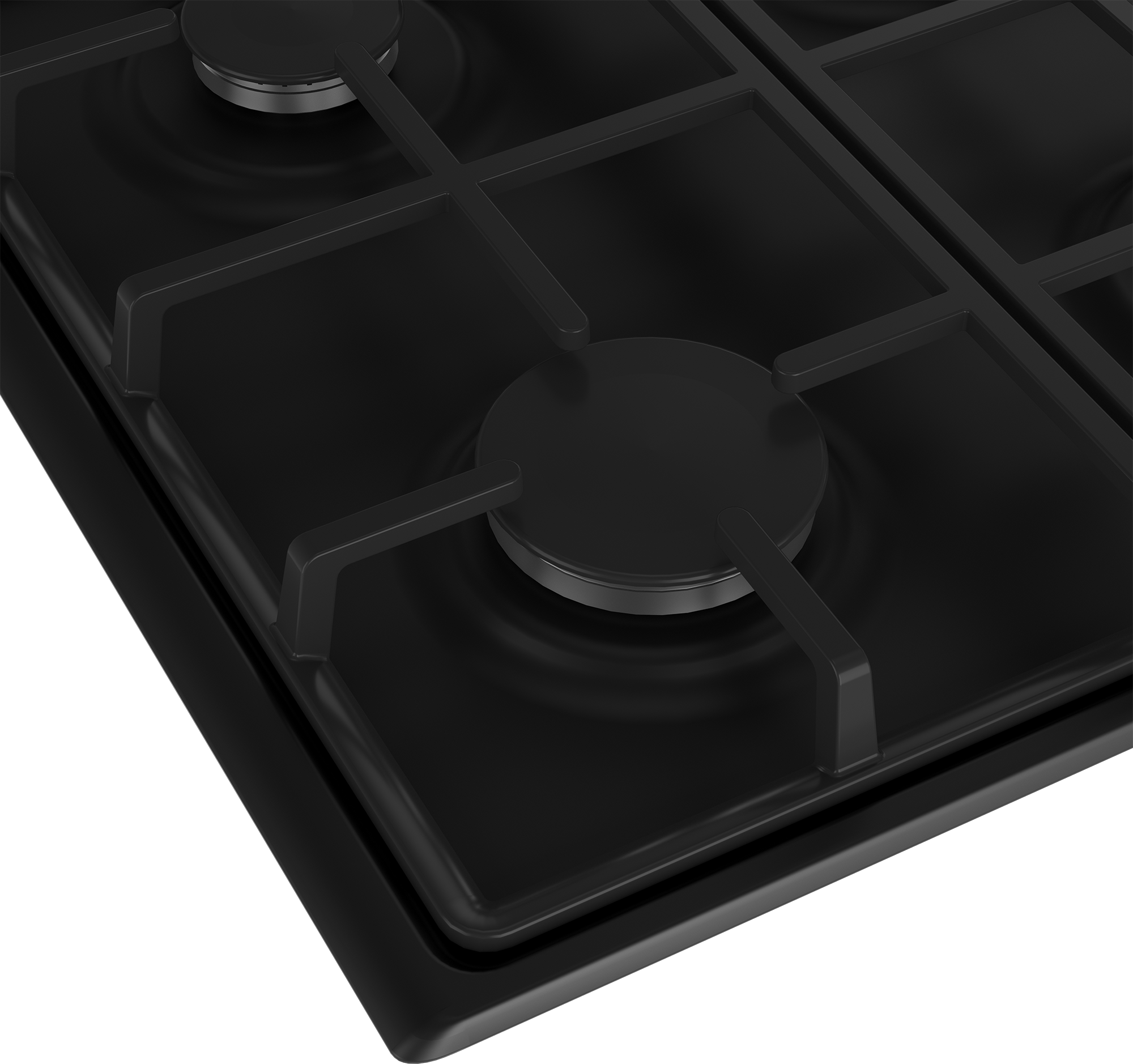 60cm Slimline Gas Hob Black - The Gas Boys