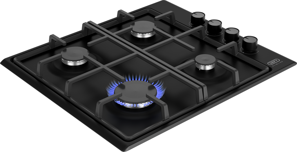 60cm Slimline Gas Hob Black - The Gas Boys