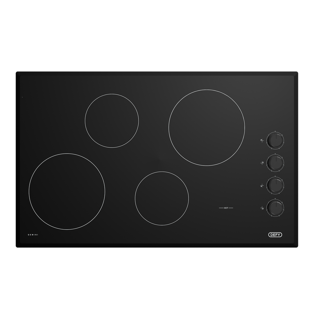 90cm Gemini Vitroceramic Hob Black CP - The Gas Boys