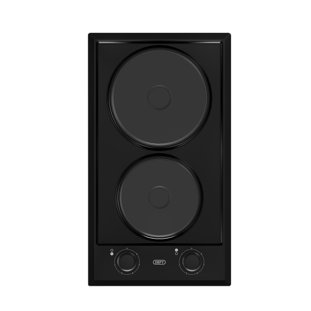 30cm Domino Solid Hob Black / Stainless steel - The Gas Boys