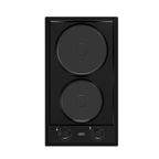 30cm Domino Solid Hob Black / Stainless steel - The Gas Boys