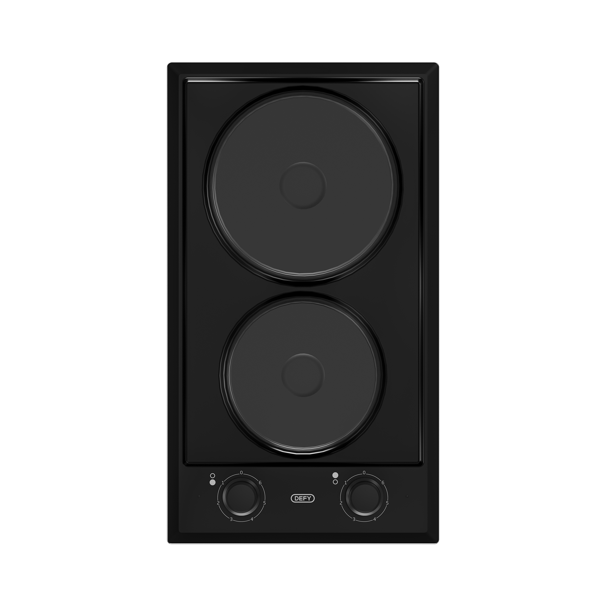 30cm Domino Solid Hob Black / Stainless steel - The Gas Boys