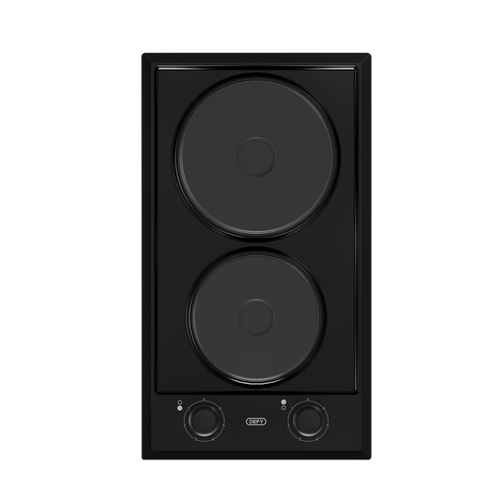 30cm Domino Solid Hob Black / Stainless steel - The Gas Boys