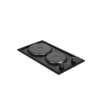 30cm Domino Solid Hob Black / Stainless steel - The Gas Boys