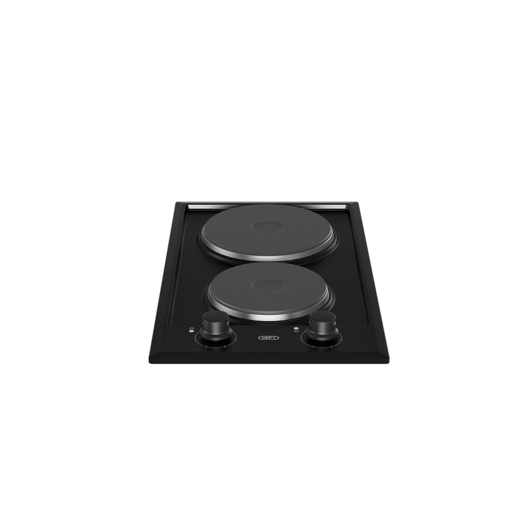 30cm Domino Solid Hob Black / Stainless steel - The Gas Boys