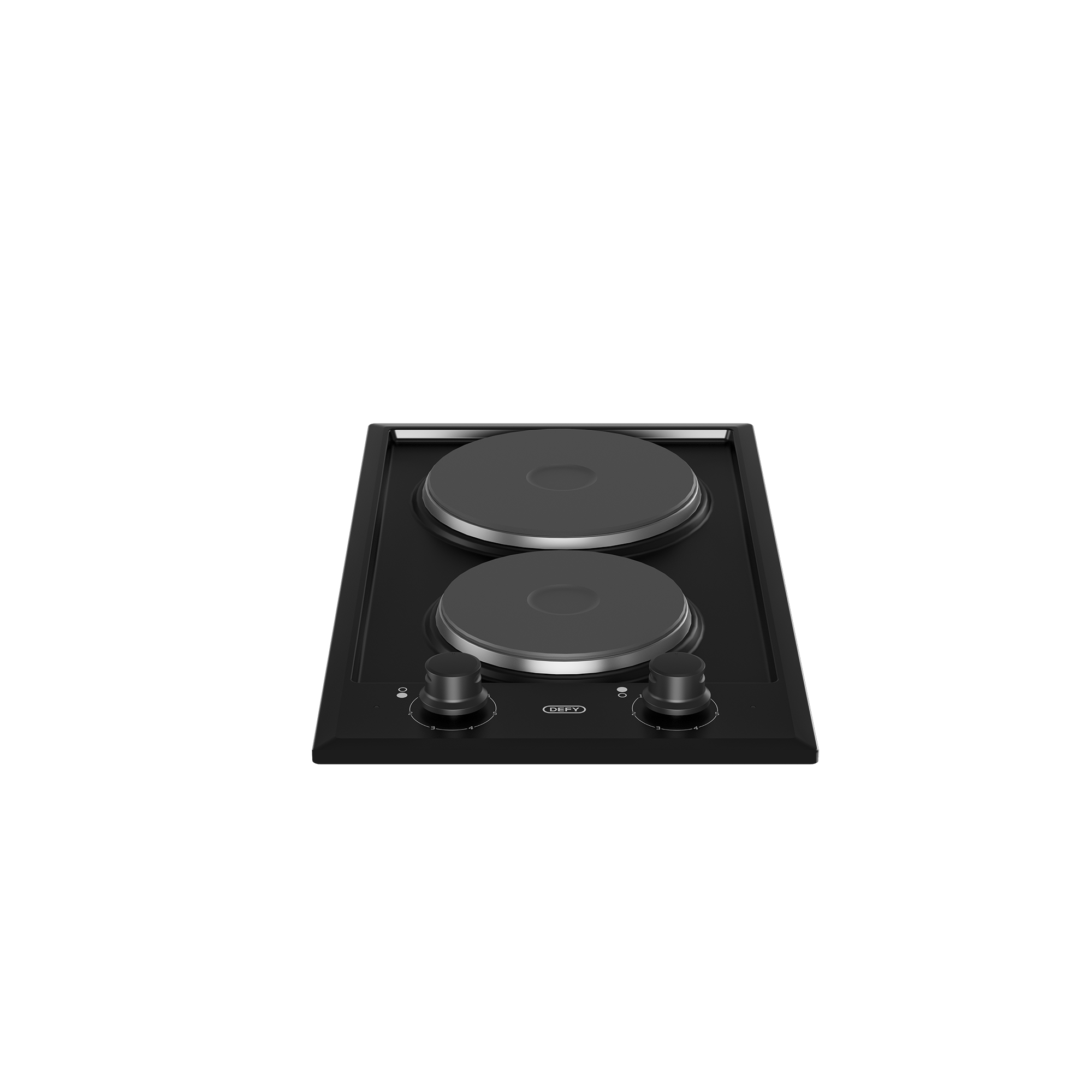 30cm Domino Solid Hob Black / Stainless steel - The Gas Boys