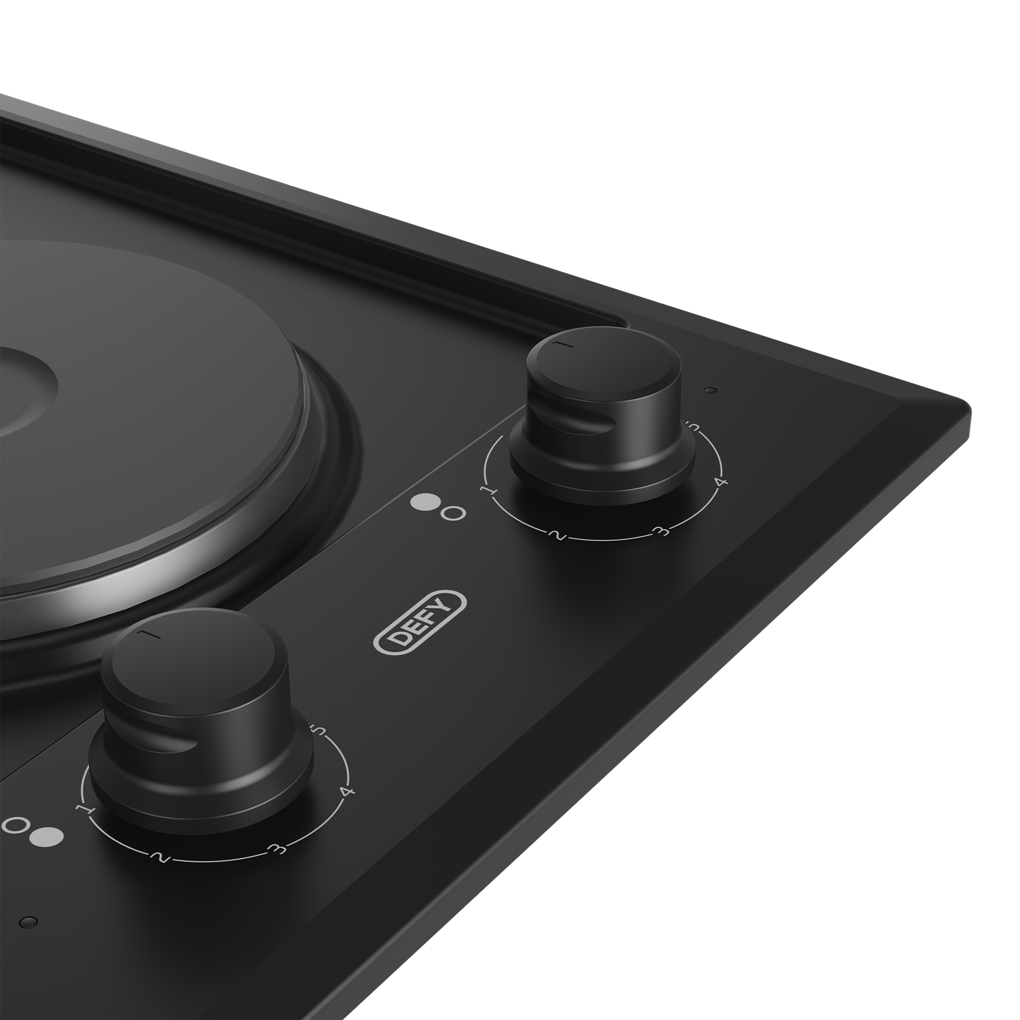 30cm Domino Solid Hob Black / Stainless steel - The Gas Boys