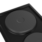 30cm Domino Solid Hob Black / Stainless steel - The Gas Boys
