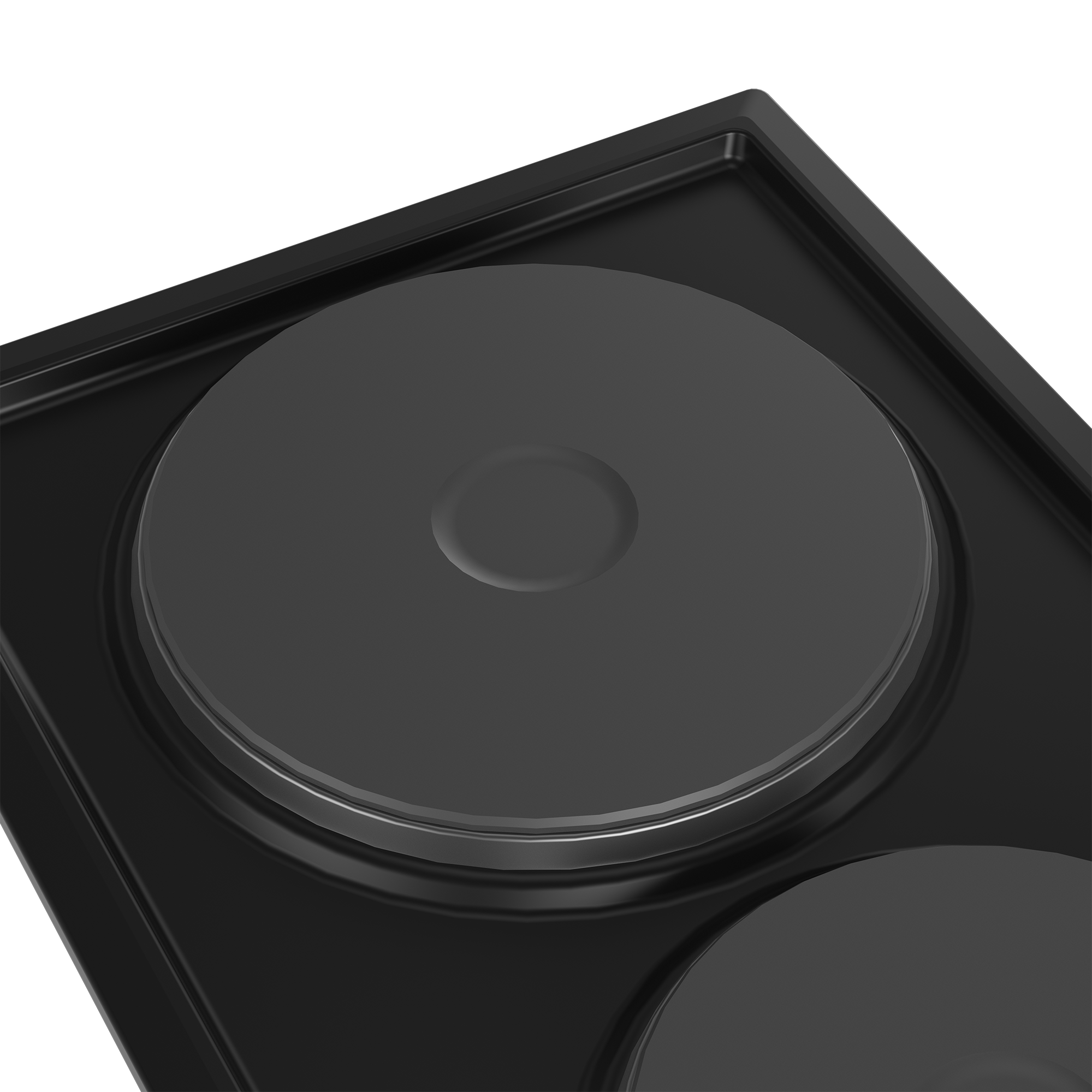 30cm Domino Solid Hob Black / Stainless steel - The Gas Boys