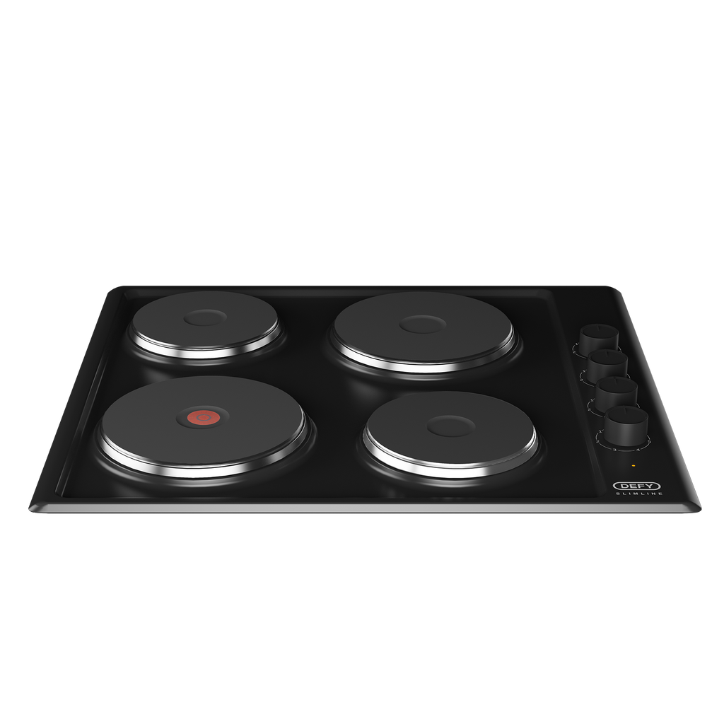 60cm Slimline Solid Hob Black CP - The Gas Boys