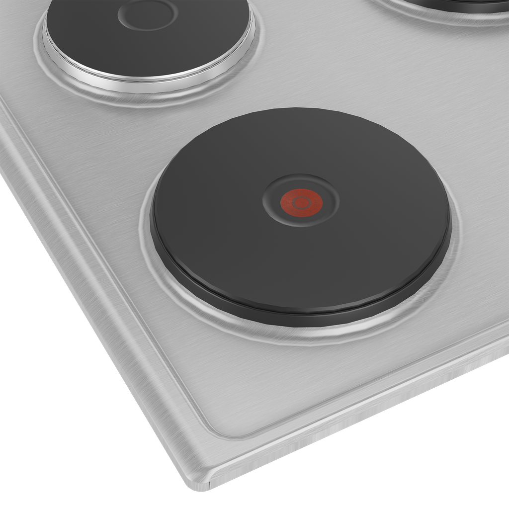 60cm Slimline Solid Hob Stainless steel CP - The Gas Boys