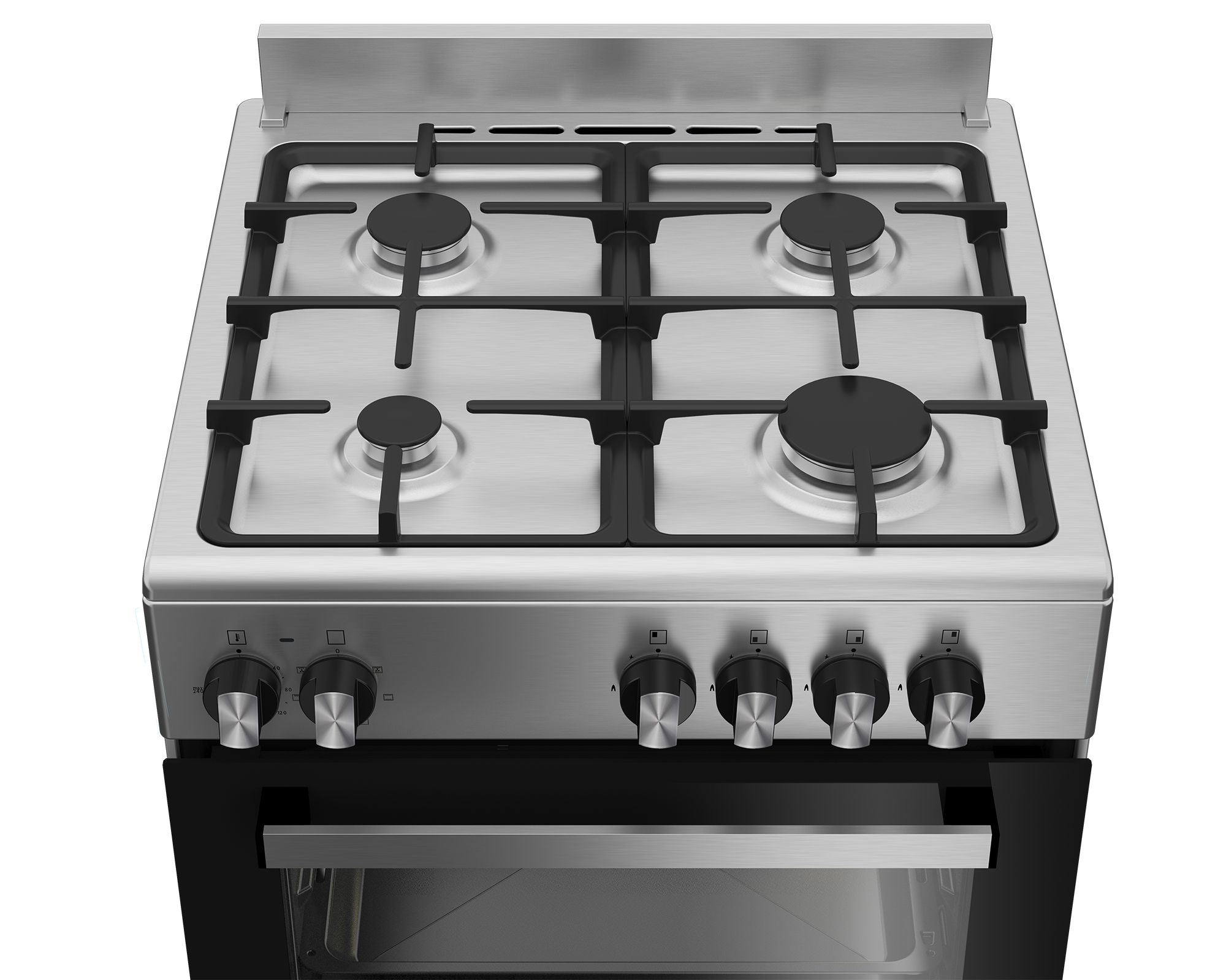 60cm New York Gas Electric Range Cooker FA Inox - The Gas Boys
