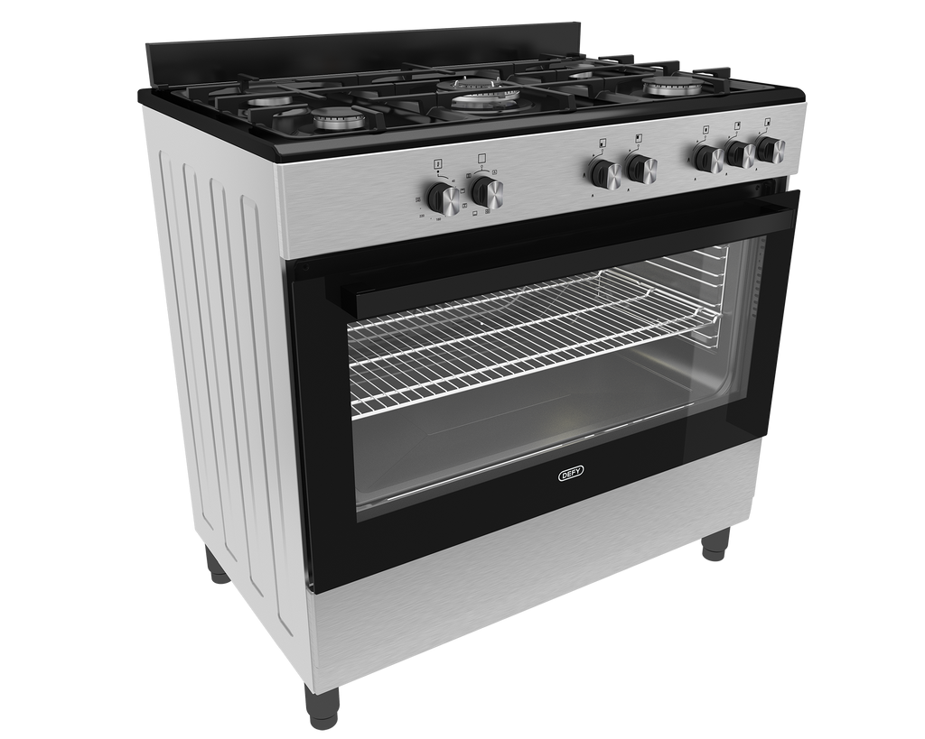 90cm New York Gas Electric Range Cooker ThermoFan+ Black - The Gas Boys
