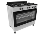 90cm New York Gas Electric Range Cooker ThermoFan+ Black - The Gas Boys
