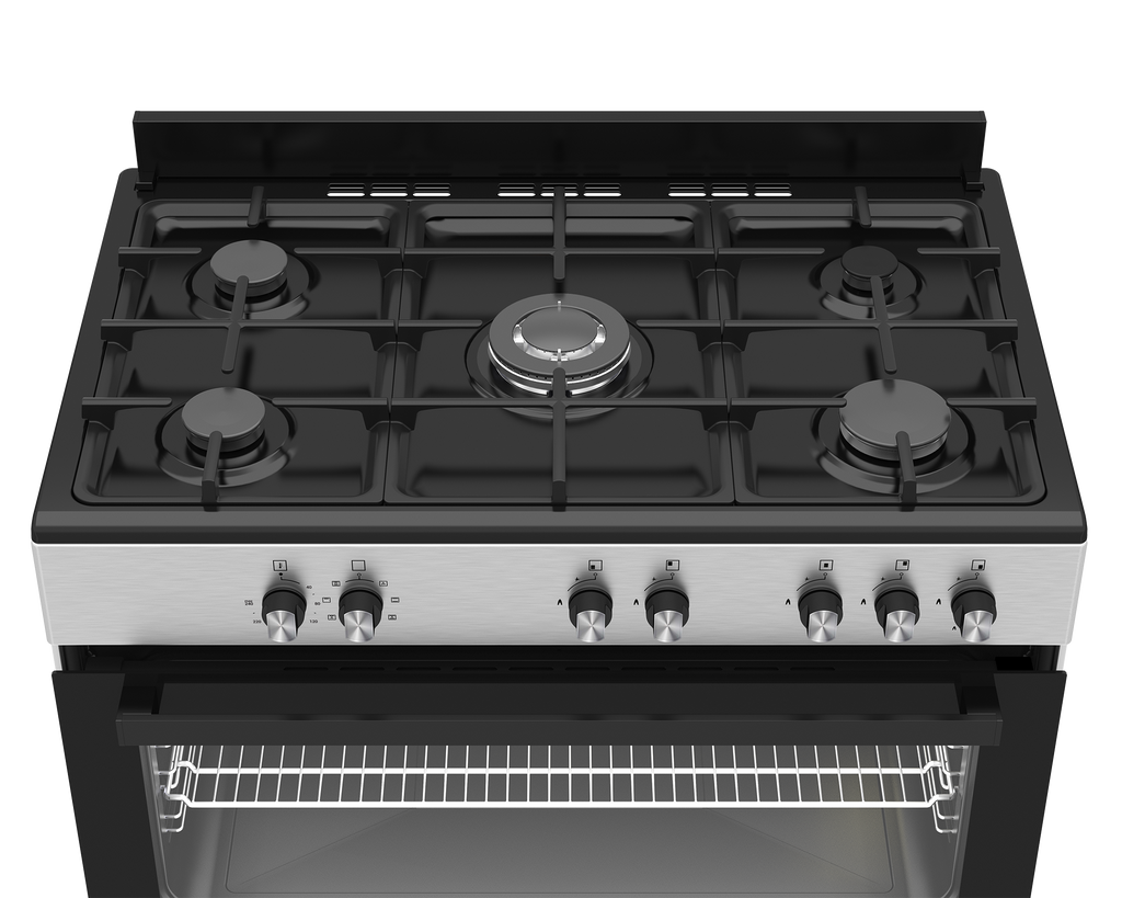 90cm New York Gas Electric Range Cooker ThermoFan+ Black - The Gas Boys