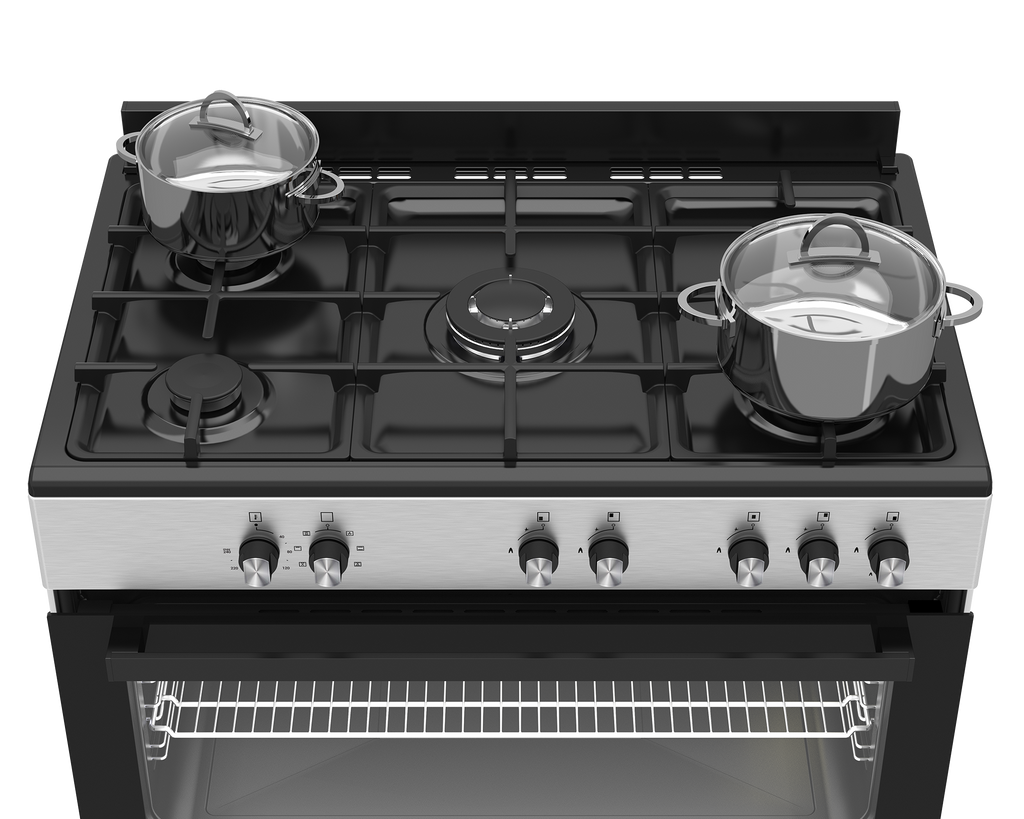 90cm New York Gas Electric Range Cooker ThermoFan+ Black - The Gas Boys