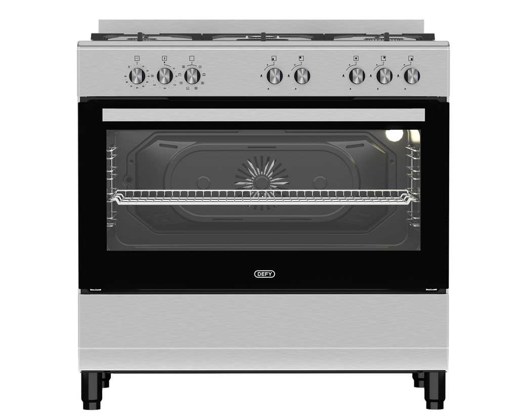 90cm New York Gas Electric Range Cooker ThermoFan+ Inox - The Gas Boys