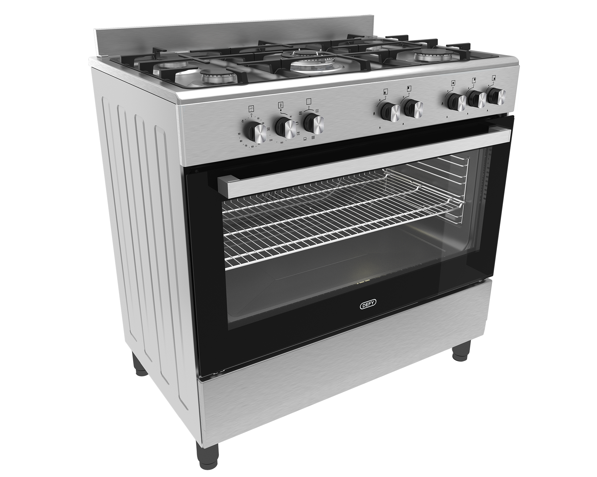 90cm New York Gas Electric Range Cooker ThermoFan+ Inox - The Gas Boys