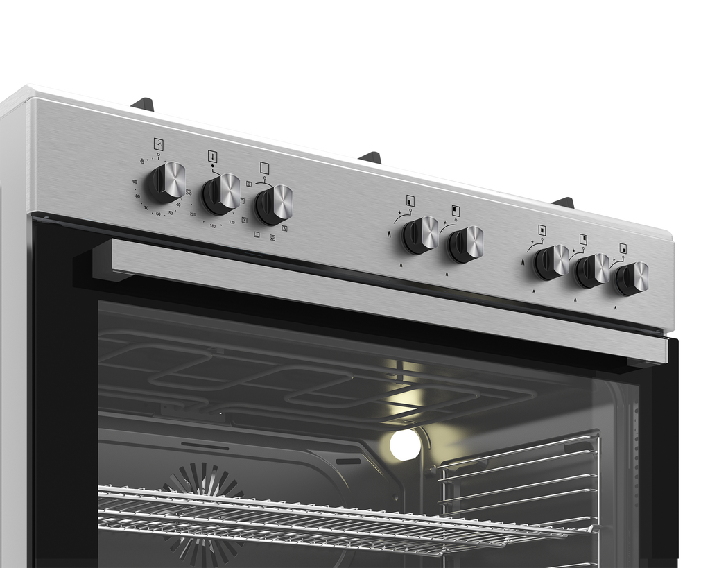 90cm New York Gas Electric Range Cooker ThermoFan+ Inox - The Gas Boys