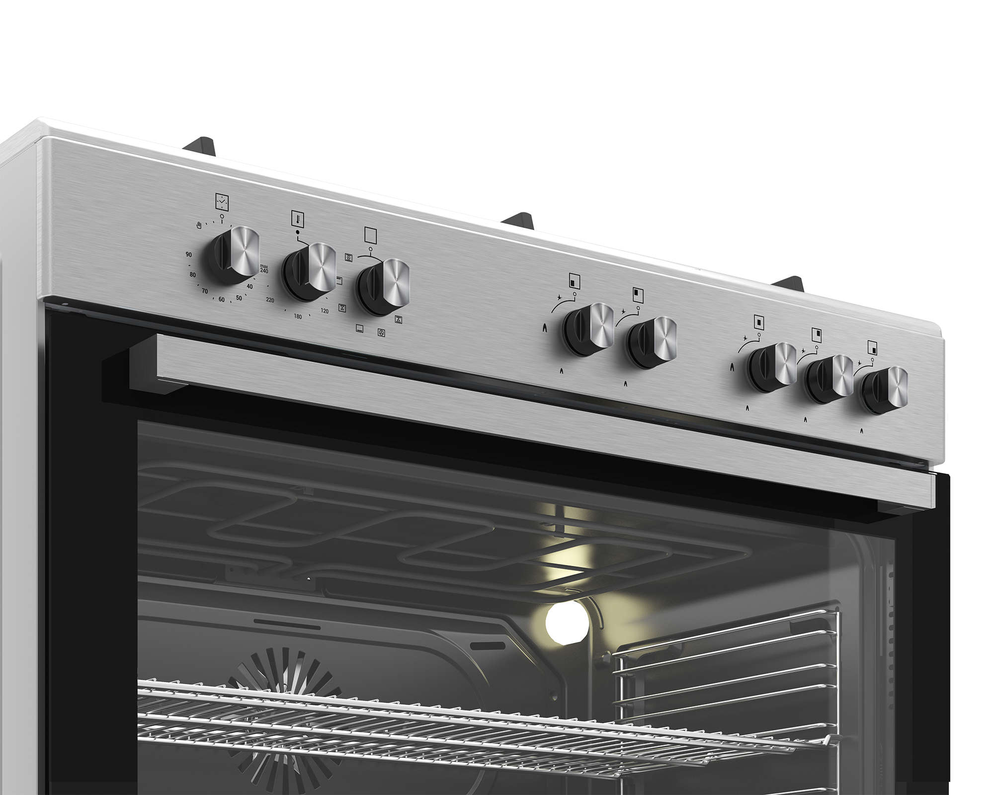 90cm New York Gas Electric Range Cooker ThermoFan+ Inox - The Gas Boys