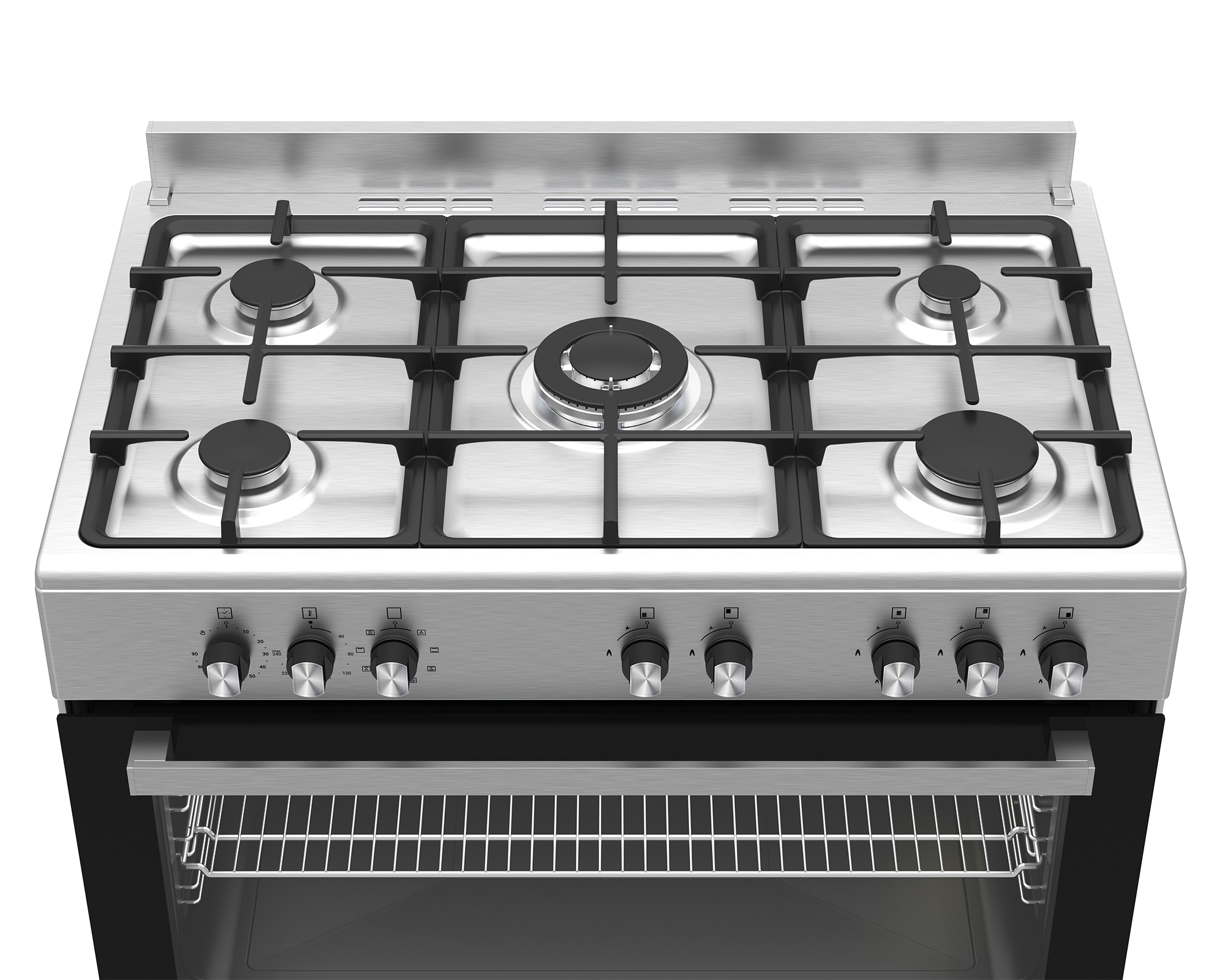 90cm New York Gas Electric Range Cooker ThermoFan+ Inox - The Gas Boys