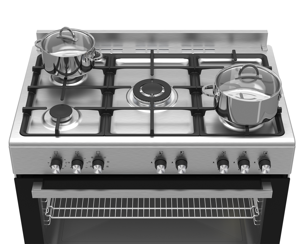 90cm New York Gas Electric Range Cooker ThermoFan+ Inox - The Gas Boys