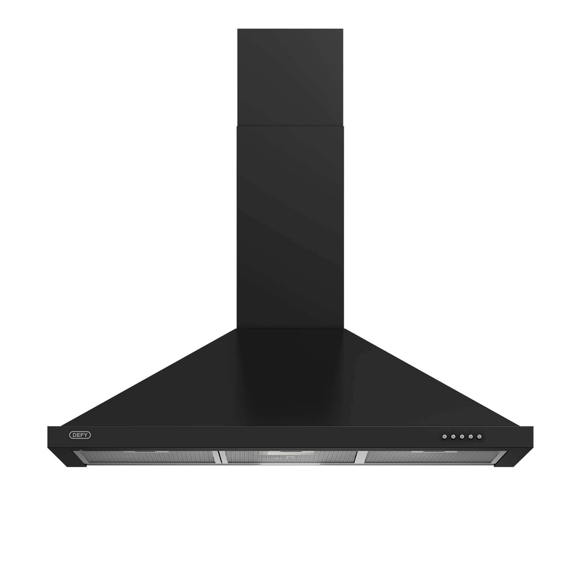 90cm Chimney Hood Black - The Gas Boys